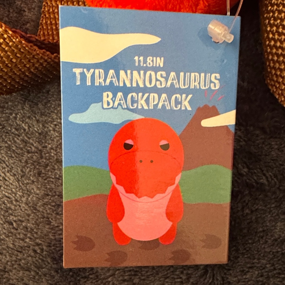 Tyrannosaurus Backpack - Red/Pink Dinosaur Graphic
